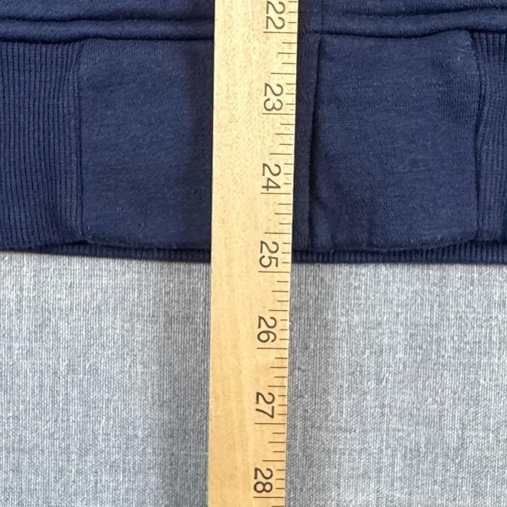 True Religion Core Hoodie Mens Small Blue Full Zip Buddha Logo Sweatshirt Fleece - Picture 10 of 11